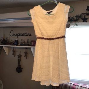 MyMichelle creamer woven dress